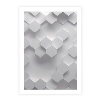 Plakat bez ramy 40x50 - Kreatywna Forma - geometryczny, 3D