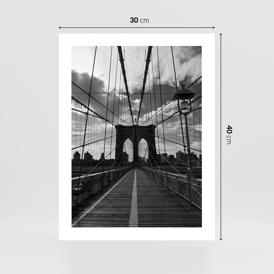 Plakat bez ramy 30x40 - Most Nowoczesności - most, nowoczesny
