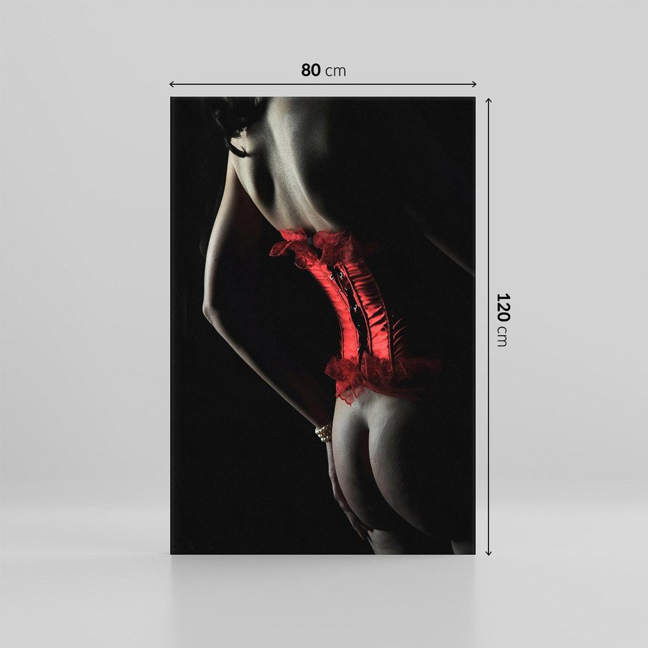 Obraz na płótnie 80x120 - Piękno i Siła - akt, kobieta