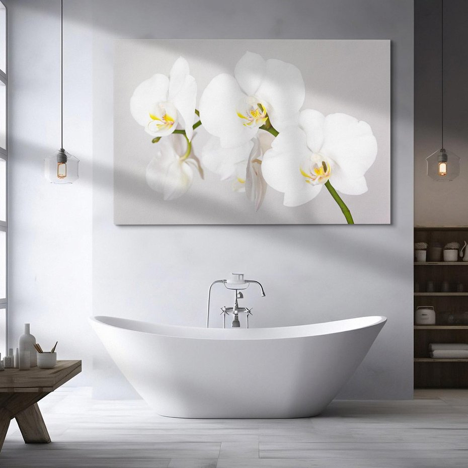 Obraz na płótnie 100x70 - kwiatowy urok - orchidea, kwiat