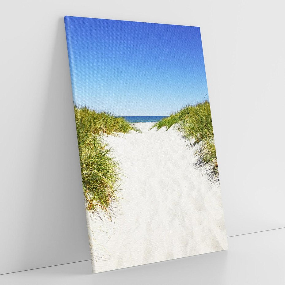 Obraz na płótnie 70x100 - Relaks nad Morskimi Wzgórzami - plaża, wydmy