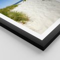 Plakat w ramie 40x50 - Relaks nad Morskimi Wzgórzami - plaża, wydmy - rama czarna