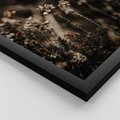 Zestaw obrazy w ramie 30x40 galeria - Jesień, łąką, boho, galązki - rama czarna