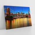 Obraz na płótnie 120x80 - Symbol nowojorskiego krajobrazu: most Brooklyn - most, NY