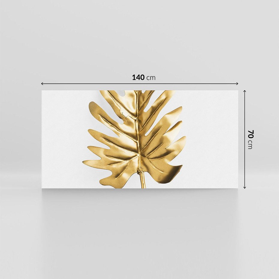 Obraz na płótnie 140x70 - Ponadczasowy Urok - złote, liście