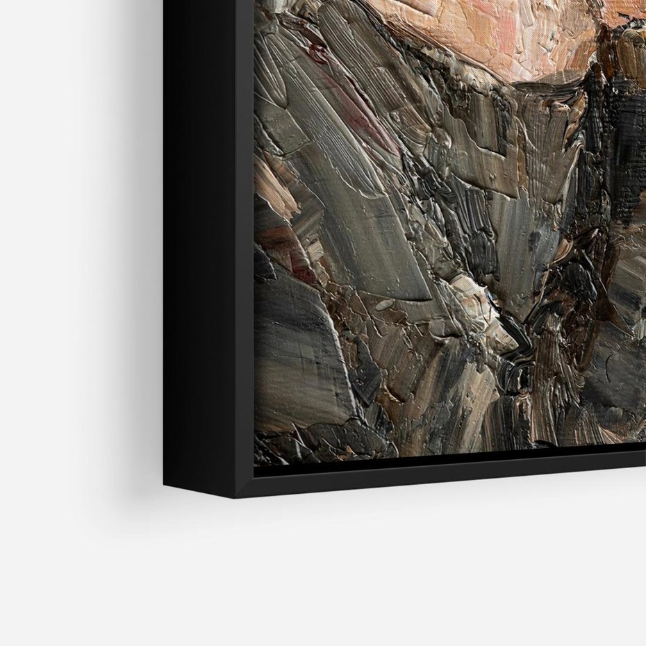 Obraz w ramie 50x50 - Esencja - kobieta wino obraz impresonizm olej na płótnie - rama czarna