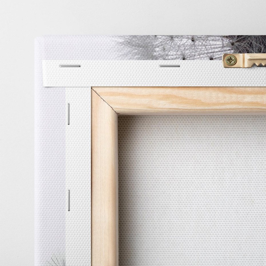 Obraz na płótnie 100x50 - Lekkość Przemijania - dmuchawiec, makro