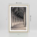 Plakat w ramie 50x70 - Kolumny Elegancji - architektura, kolumny - rama drewno