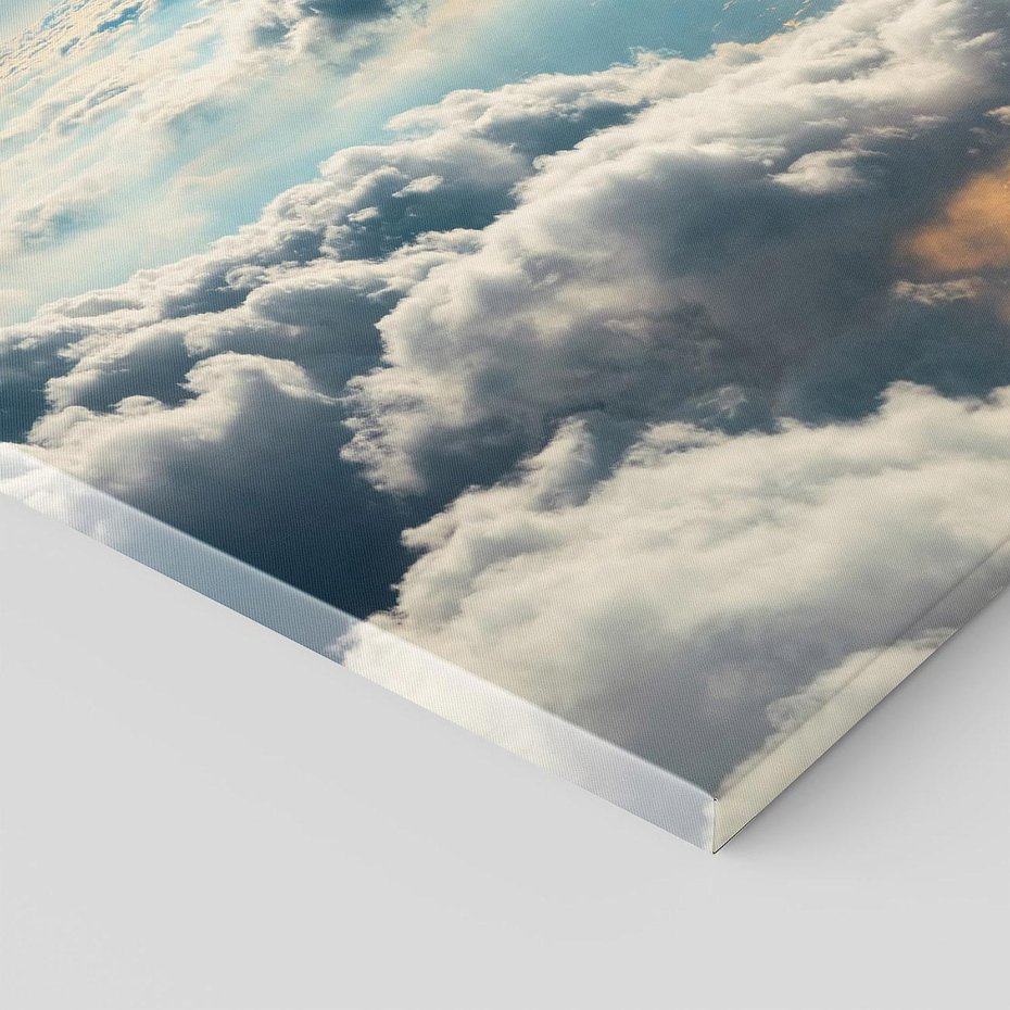 Obraz na płótnie 70x70 - kontemplacja nad horyzontem - niebo, chmury