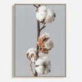 Obraz w ramie 50x70 - Bawełniana boho miękkość - bawełna, boho - rama drewno