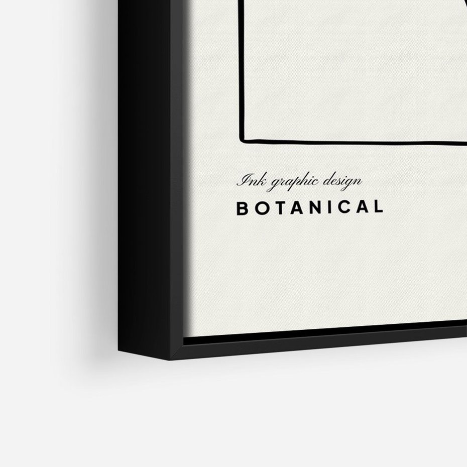 Obraz w ramie 50x70 - Symfonia kwiatowej ekspresji - kwiat, grafika - rama czarna