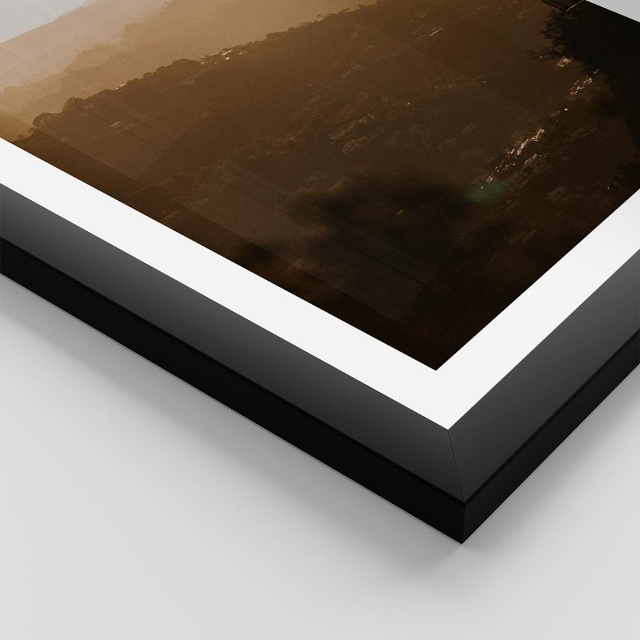 Plakat w ramie 30x40 - Odejście Słońca - pejzaż, zachód - rama czarna