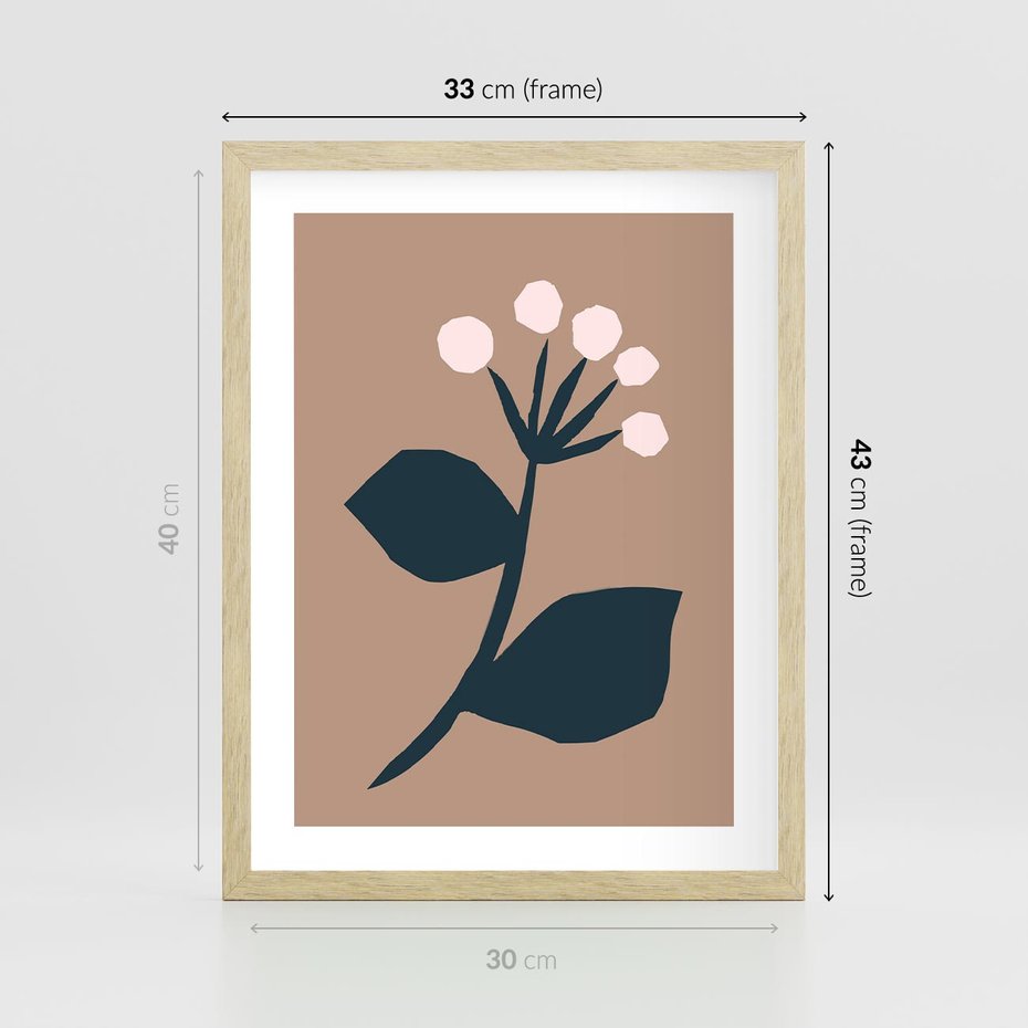 Plakat w ramie 30x40 - Rozbijające Granice - abstrakcyjny obraz, plakat - rama drewno