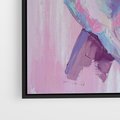 Obraz w ramie 50x70 - Splecione - obraz olejny, pastelowe kolory - rama czarna