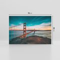 Obraz na płótnie 70x50 - Złoty Gate: majestatyczny most Ameryki