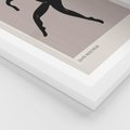 Plakat w ramie 40x50 - Sztuka Nowoczesności: Minimalistyczny Plakat - modern art, minimalistyczny plakat - rama biała
