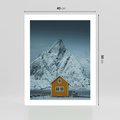 Plakat bez ramy 40x50 - Urok Norweskich Domków - Skandynawia, Norwegia