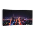 Obraz na płótnie 120x60 - Nocne oświetlenie miasta - miasto, noc