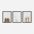 Zestaw obrazy w ramie 50x70 galeria - Garderoba, minimalizm, wieszaki, skandi - rama czarna