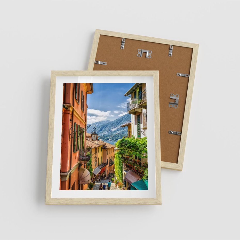 Plakat w ramie 40x50 - Tropienie Nieskończoności - uliczka, perspektywa - rama drewno