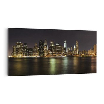 Obraz na płótnie 140x70 - Nowy Jork nocą - New York, Nowy