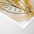 Plakat bez ramy 40x50 - Monstera w Złocie - złote liście monstery, grafika