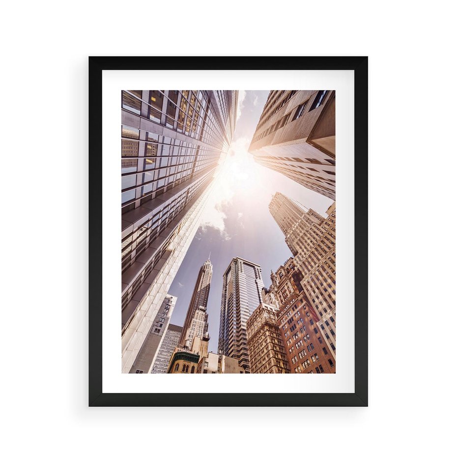 Plakat w ramie 40x50 - Oczami artysty - miasto, perspektywa - rama czarna