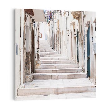 Obraz na płótnie 50x50 - Urokliwa uliczka w perspektywie - uliczka, perspektywa