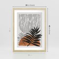 Plakat w ramie 30x40 - Sztuka Połączona - nowoczesna sztuka, modern - rama drewno
