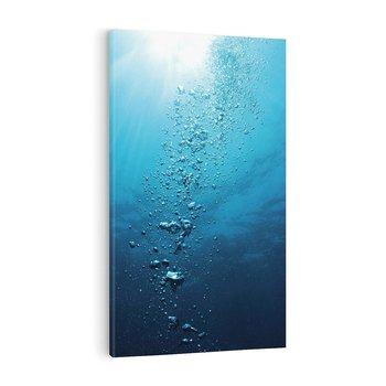 Obraz na płótnie 80x120 - Gra Bąbelków - woda, bąbelki