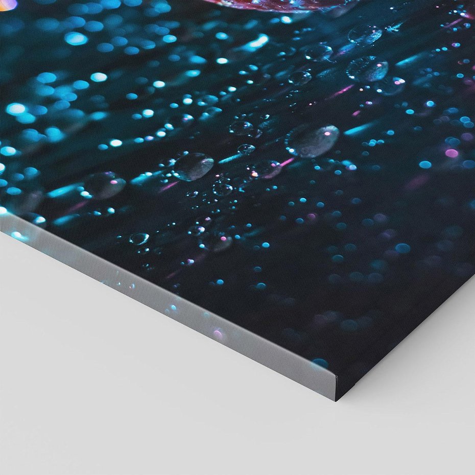 Obraz na płótnie 100x70 - Truskawka - Kropelkowa Świeżość - truskawka, krople