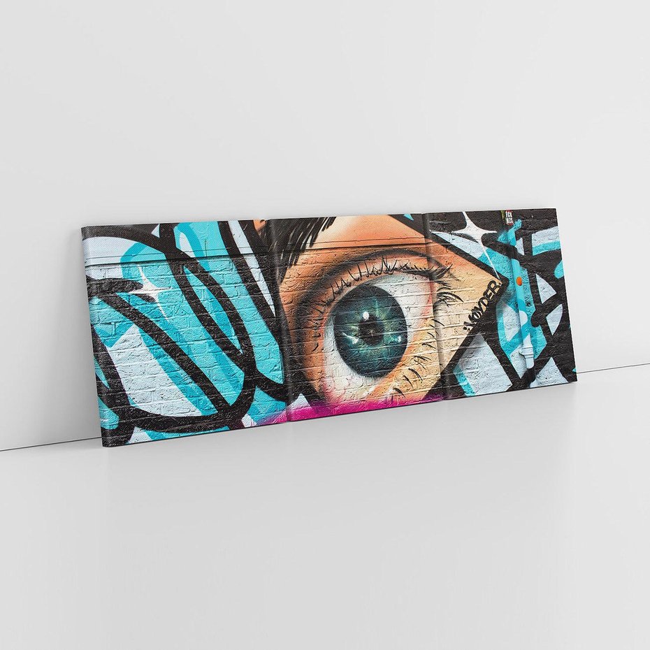 Obraz na płótnie 120x40 - Wibracje kreatywności graffiti - graffiti