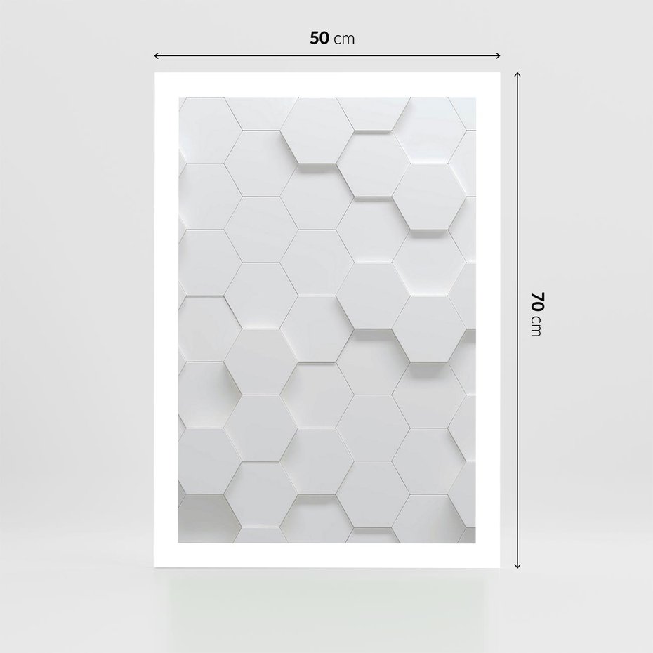 Plakat bez ramy 50x70 - Intrygujący Wymiar - geometria, 3D
