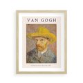 Plakat w ramie 40x50 - Autoportret van Gogha - van gogh, autoportret - rama drewno
