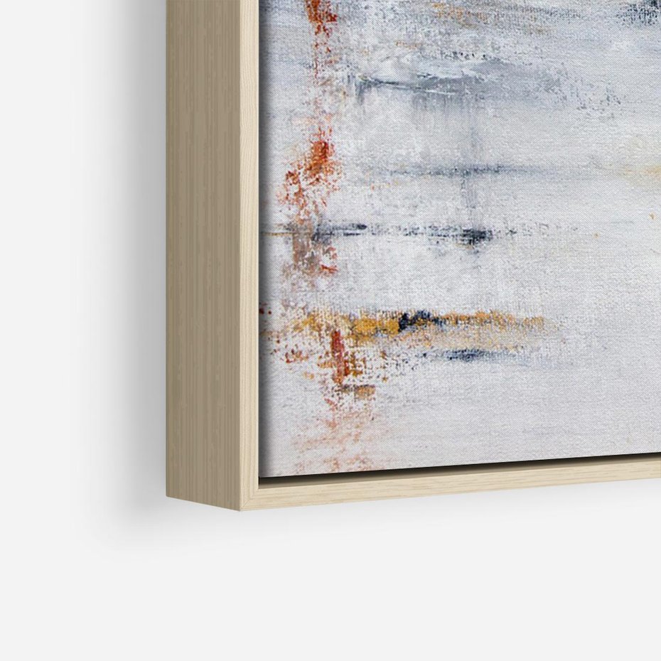 Obraz w ramie 70x50 - Kontrastujące Chaosy - abstrakcja, kontrast - rama drewno