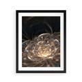 Plakat w ramie 40x50 - Nowoczesny Kwiat - kwiat, nowoczesny - rama czarna