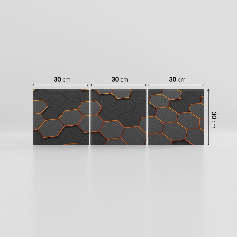 Obraz na płótnie 90x30 - Trójwymiarowa abstrakcja - 3D, abstrakcja