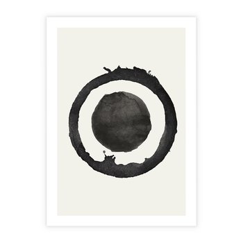 Plakat bez ramy 21x30 - Harmonijne Emocje - abstrakcyjne plamy okręgi, akwarelowe