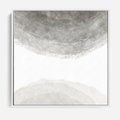 Obraz w ramie 50x50 - Impresje Energii - rozmyte cienie, abstrakcja - rama biała