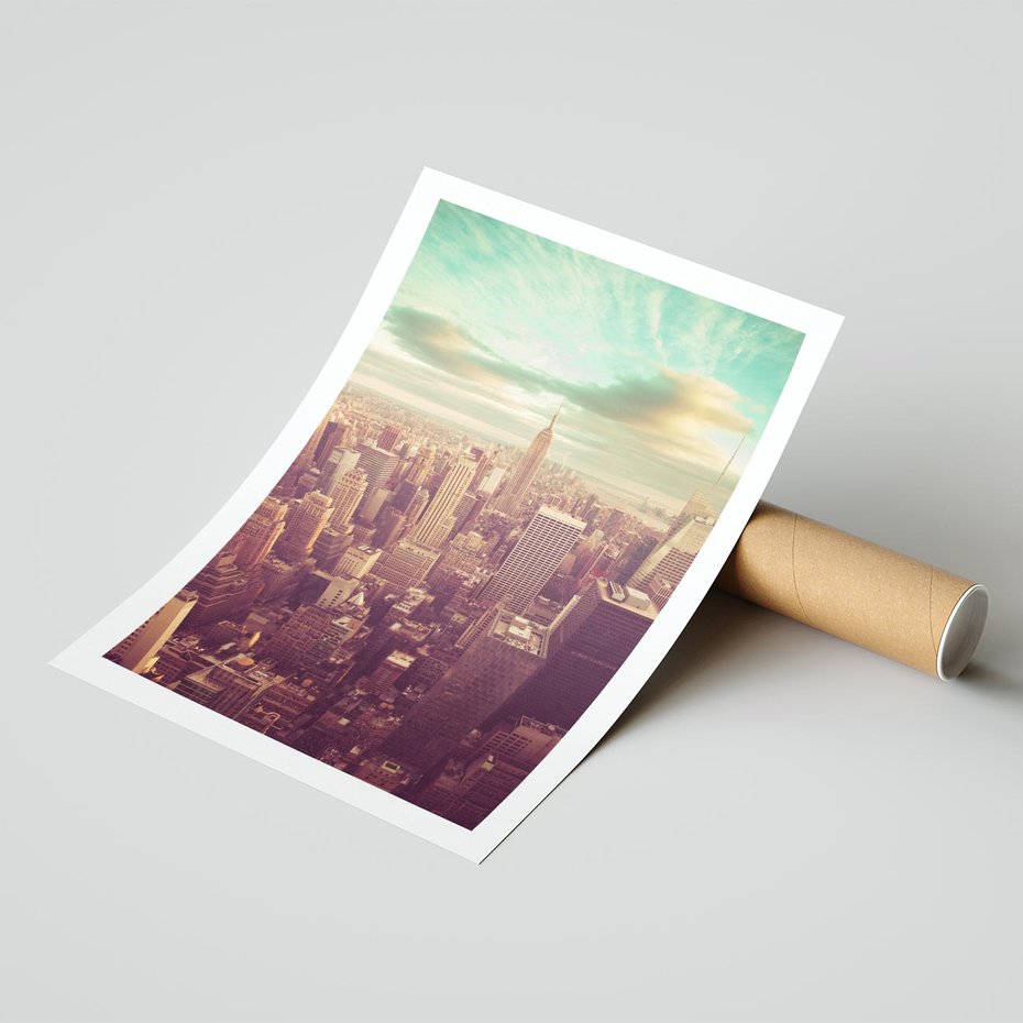 Plakat bez ramy 50x70 - Nowy Jork w oczach - Nowy Jork