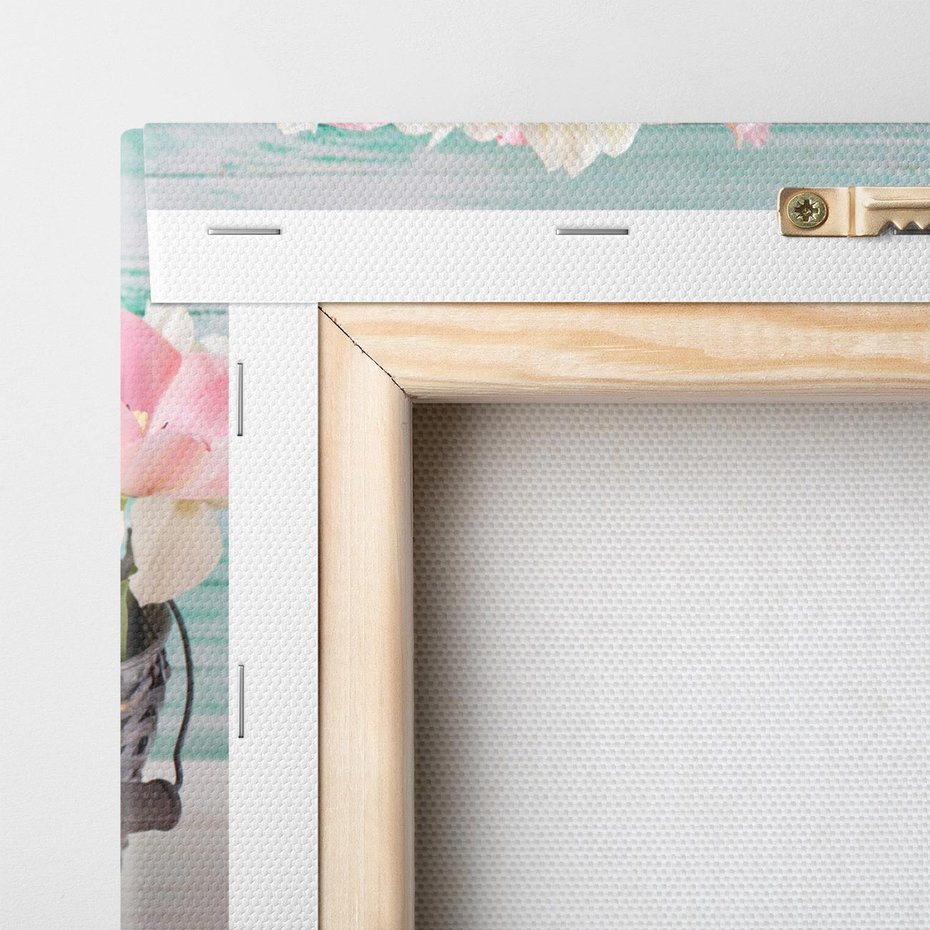 Obraz na płótnie 120x80 - Płatki Pełne Kolorów - kwiaty