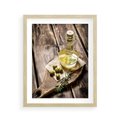 Plakat w ramie 40x50 - Oliwki w restauracji - oliwa, oliwki - rama drewno