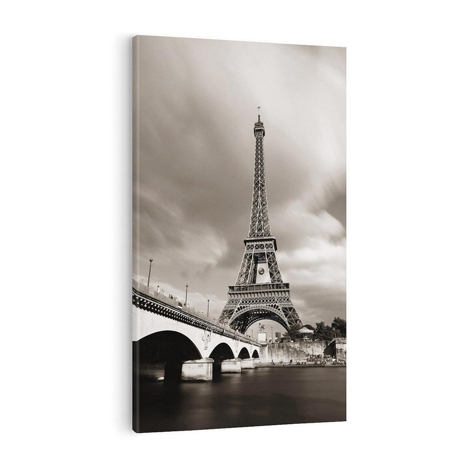 Obraz na płótnie 70x100 - Mgiełka Eiffla - Paryż, Eiffla