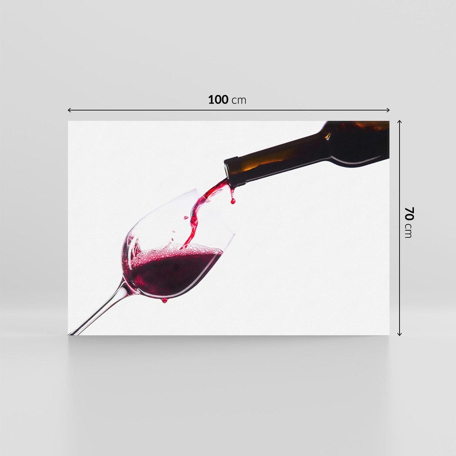 Obraz na płótnie 100x70 - Radość w smaku wina - wino