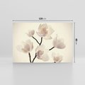 Obraz na płótnie 120x80 - Elegancja Natury - magnolia, białe