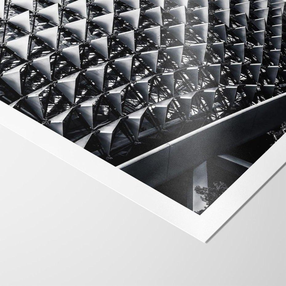 Plakat bez ramy 21x30 - Nowoczesność w Czerni i Bieli: Architektoniczna Piękność - nowoczesna architektura, black and white