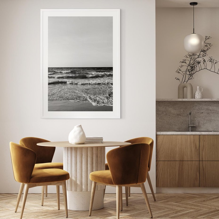 Plakat bez ramy 21x30 - Słuchaj Śpiewu Fal - morze, fale