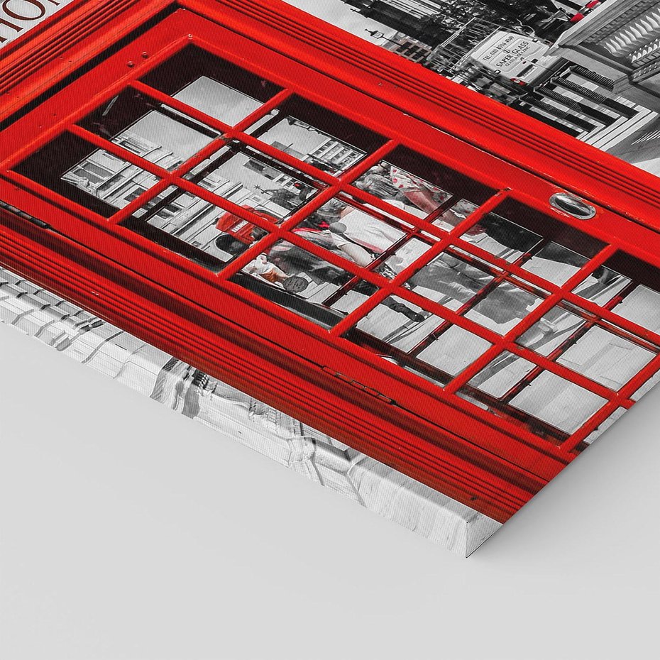 Obraz na płótnie 80x80 - Budka w Londynie - Londyn, budka