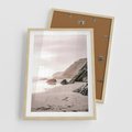 Plakat w ramie 50x70 - Przybrzeżna Piękność - klify, skały nad morzem - rama drewno