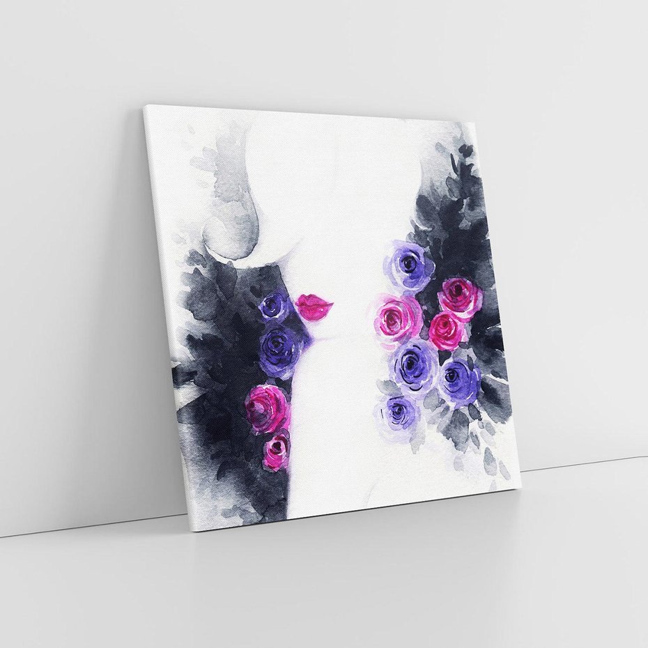 Obraz na płótnie 40x40 - Urok osobowości - kobieta, portret